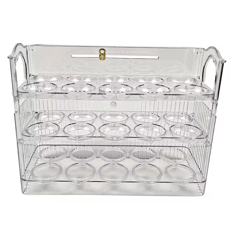 ORGANIZADOR ACRILICO PARA HUEVOS DE 3 NIVELES - 4