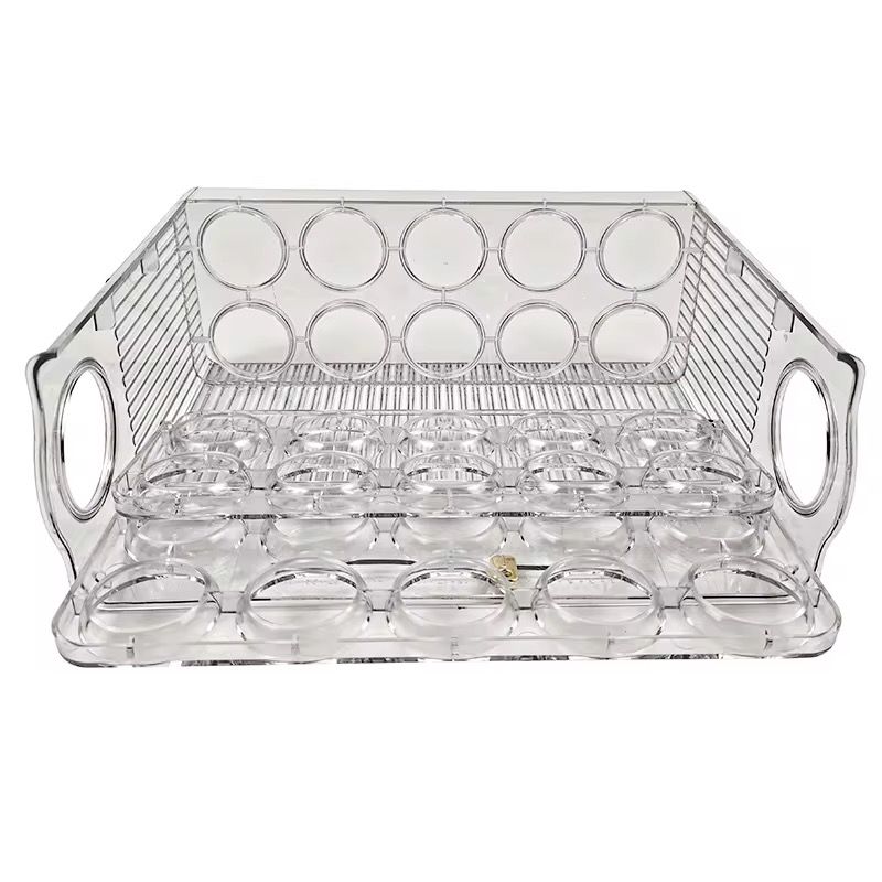 ORGANIZADOR ACRILICO PARA HUEVOS DE 3 NIVELES - 6
