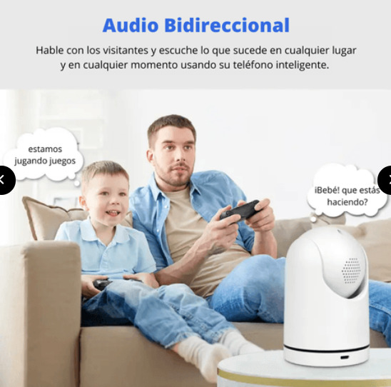 MONITOR BEBE MASCOTAS VISION NOCTURNA VOZ BIDIRECCIONAL WIFI HD - 3