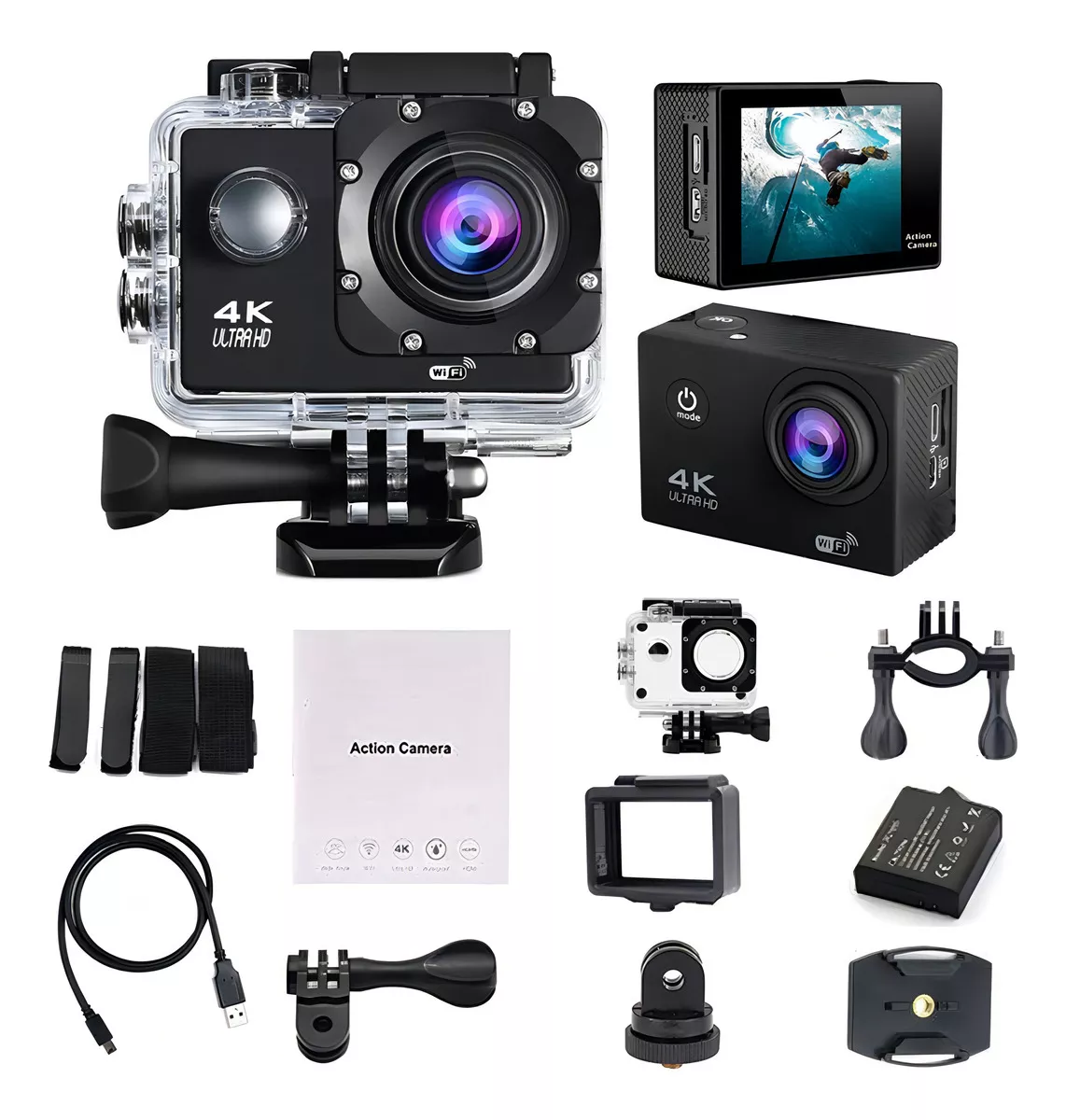 CÁMARA DEPORTIVA ACUATICA GOPRO 4K 16 MP ACUÁTICO DEPORTES VIDEOS - 4