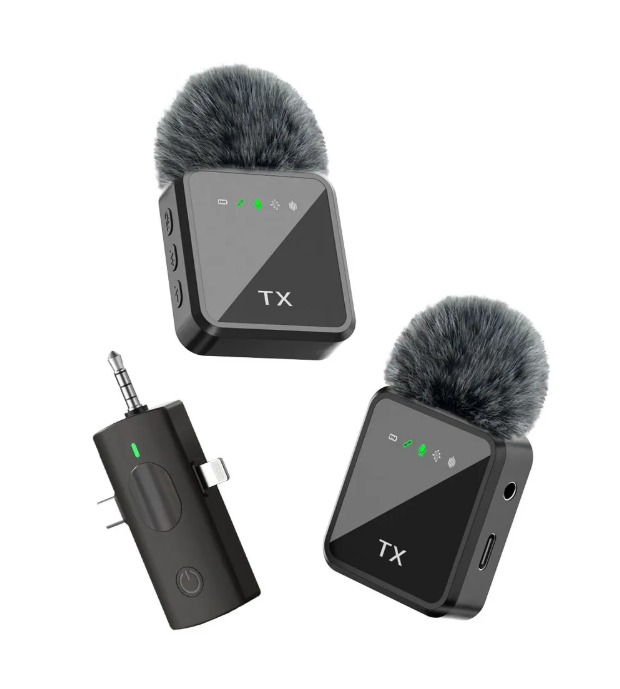MICRÓFONO SOLAPERO INALÁMBRICO SONIDO CLARO PARA VIDEOS Y STREAMING - 4