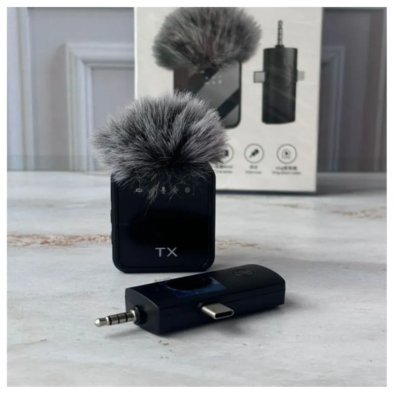MICRÓFONO SOLAPERO INALÁMBRICO SONIDO CLARO PARA VIDEOS Y STREAMING - 5