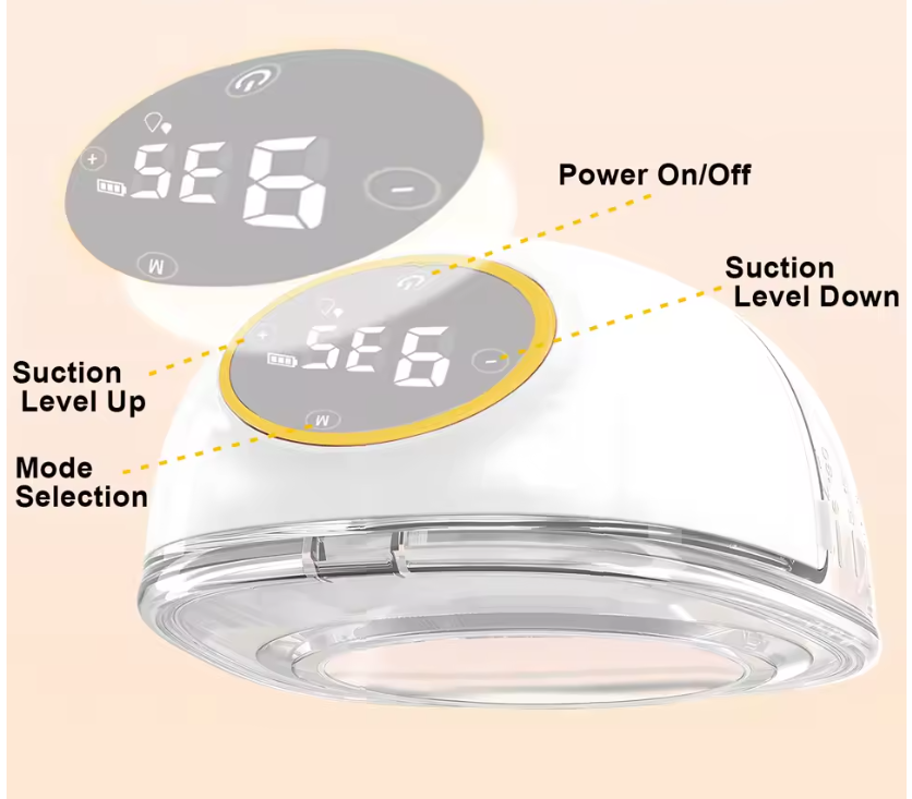 EXTRACTOR DE LECHE ELÉCTRICO PORTÁTIL MANOS LIBRES RECARGABLE SILENCIOSO - 4
