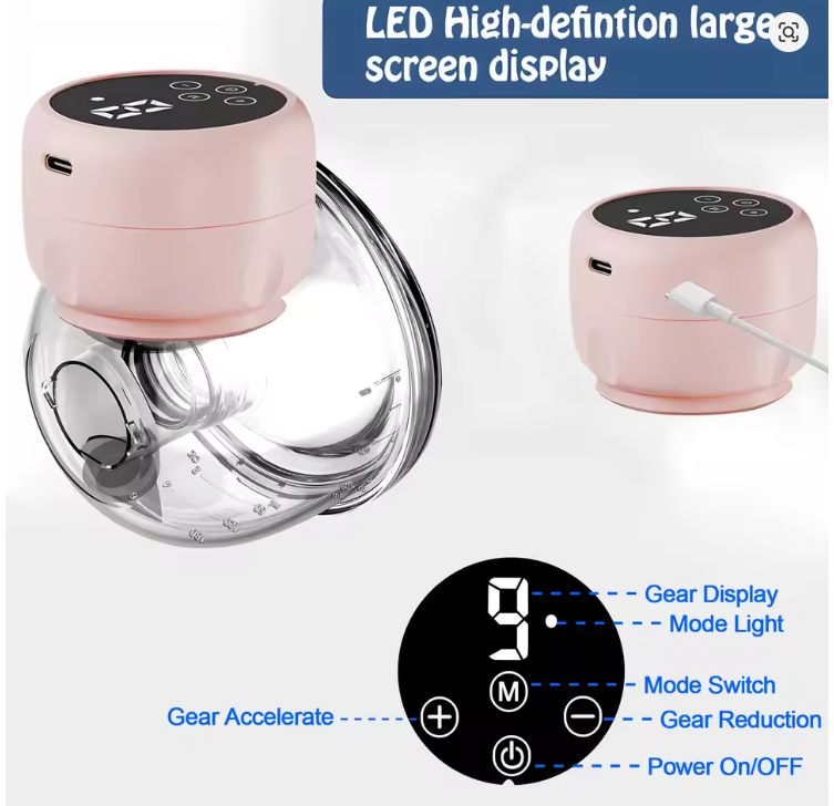 EXTRACTOR DE LECHE ELECTRICO MANOS LIBRES PORTATIL - 2