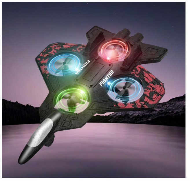 AVION DE COMBATE A CONTROL REMOTO BATERIA RECARGABLE USB MINI DRON MODELO AVION DE GUERRA - 1