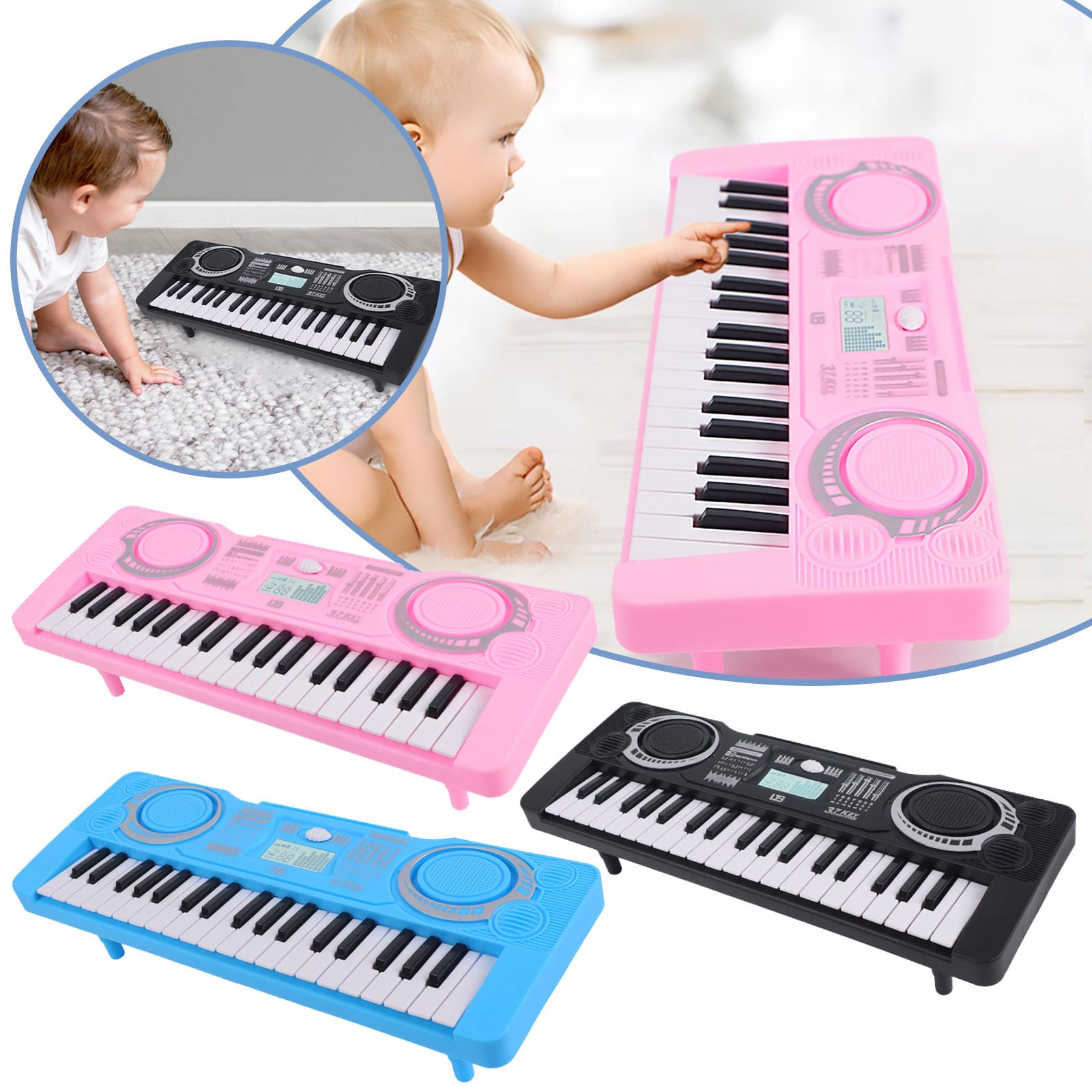 MINI PIANO ELECTRONICO PARA NIÑAS Y NIÑOS 37 TECLAS - 2