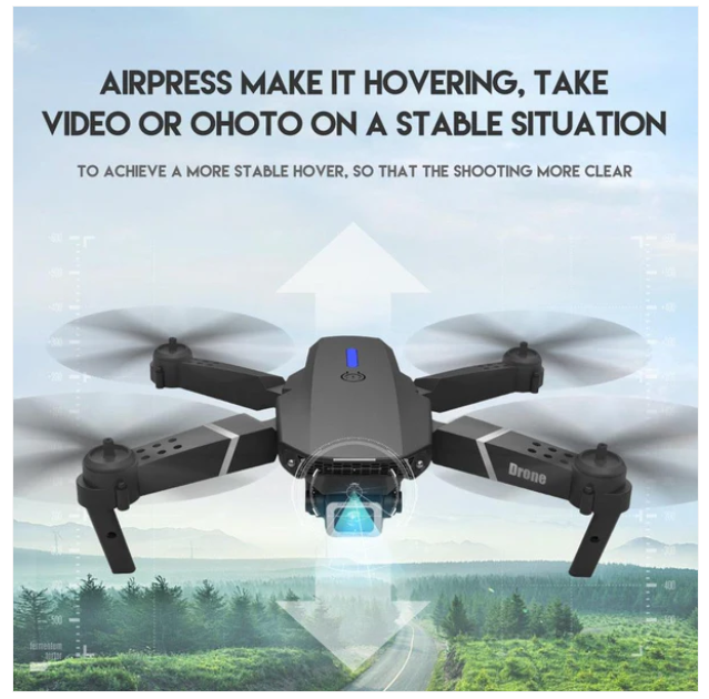 MINI DRON PROFESIONAL PORTATIL E88 CAMARA HD - 3