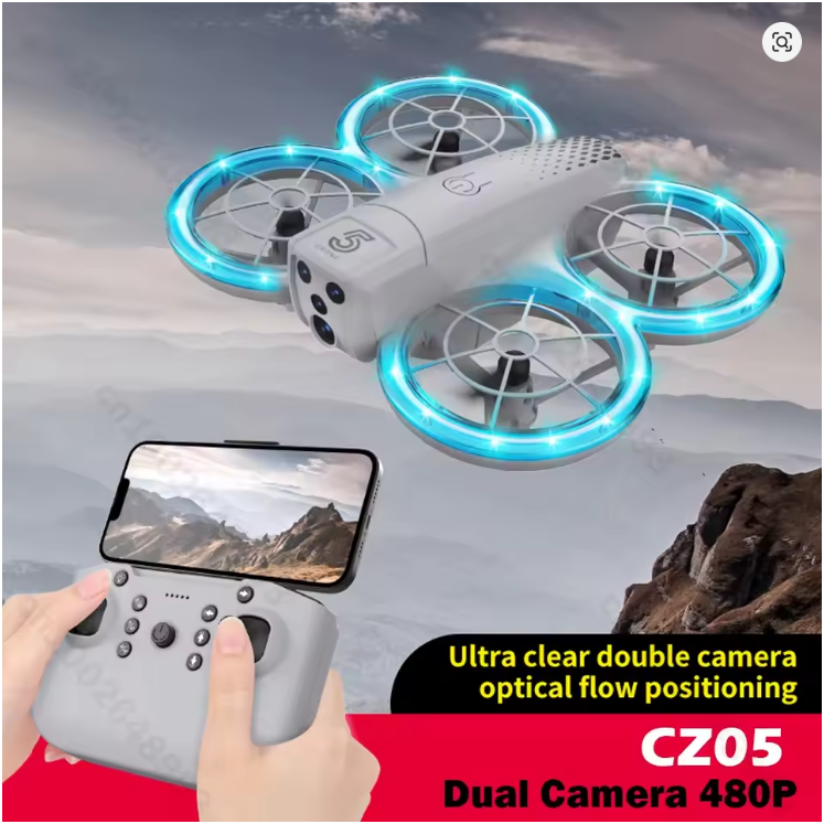 MINI DRON CON CÁMARA HD WIFI FPV PLEGABLE CONTROL REMOTO - 1