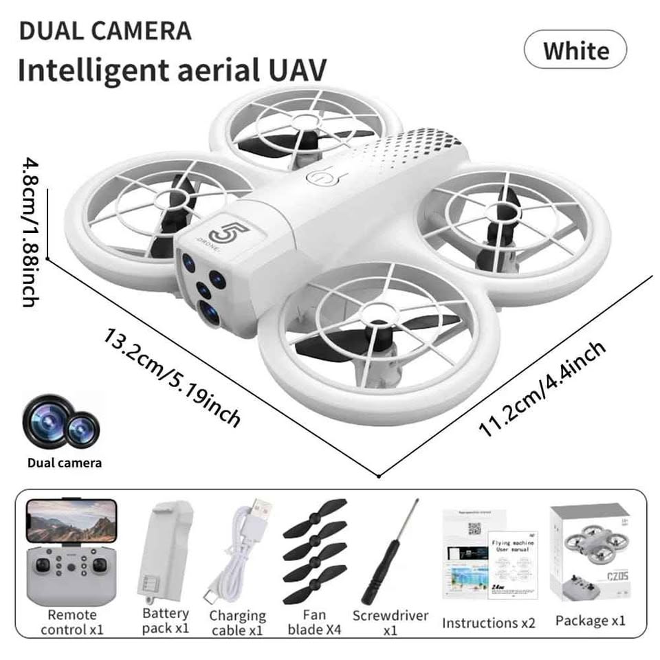 MINI DRON CON CÁMARA HD WIFI FPV PLEGABLE CONTROL REMOTO - 4