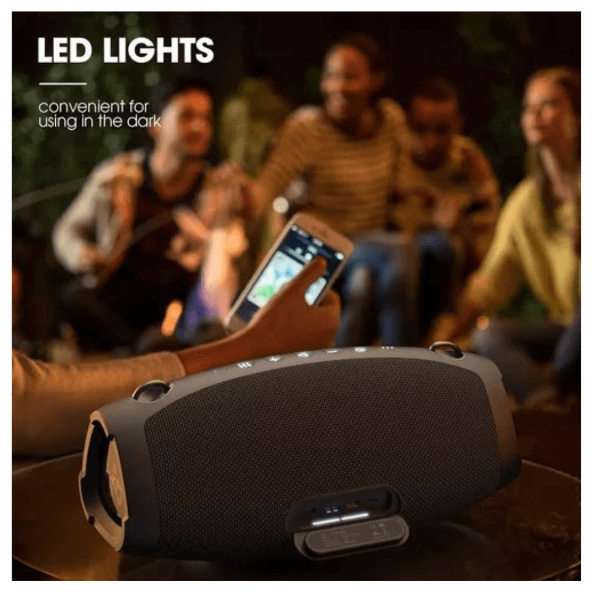 PARLANTE BLUETOOTH W-KING X10, POTENCIA 70W BLACK - 2