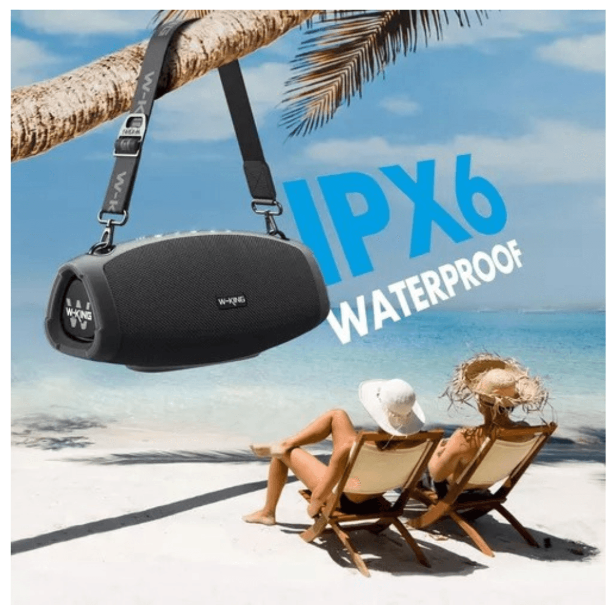 PARLANTE BLUETOOTH W-KING X10, POTENCIA 70W BLACK - 3