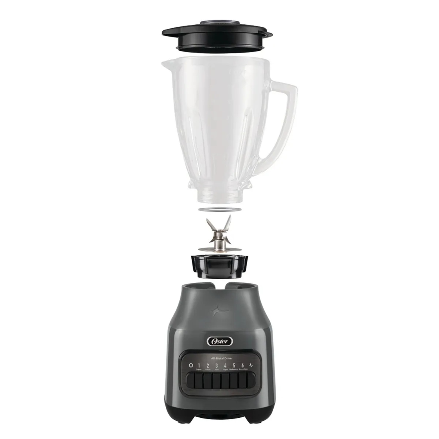 LICUADORA OSTER® CON VASO DE VIDRIO Y 6 VELOCIDADES MÁS PULSO BLSTPEG-GPB - 4