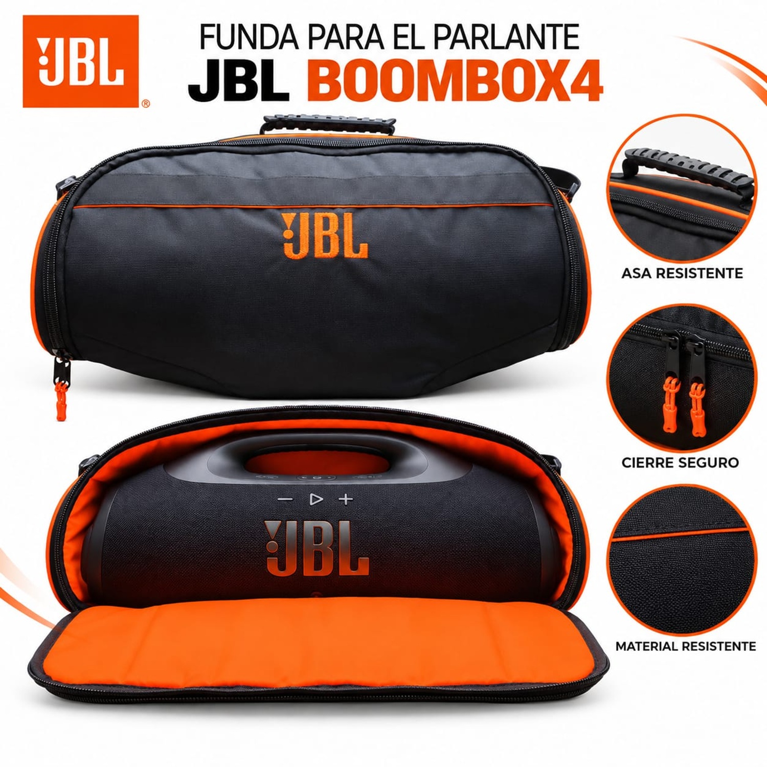 FUNDA PROTECTORA PARA PARLANTE BOOMBOX 4 - 1