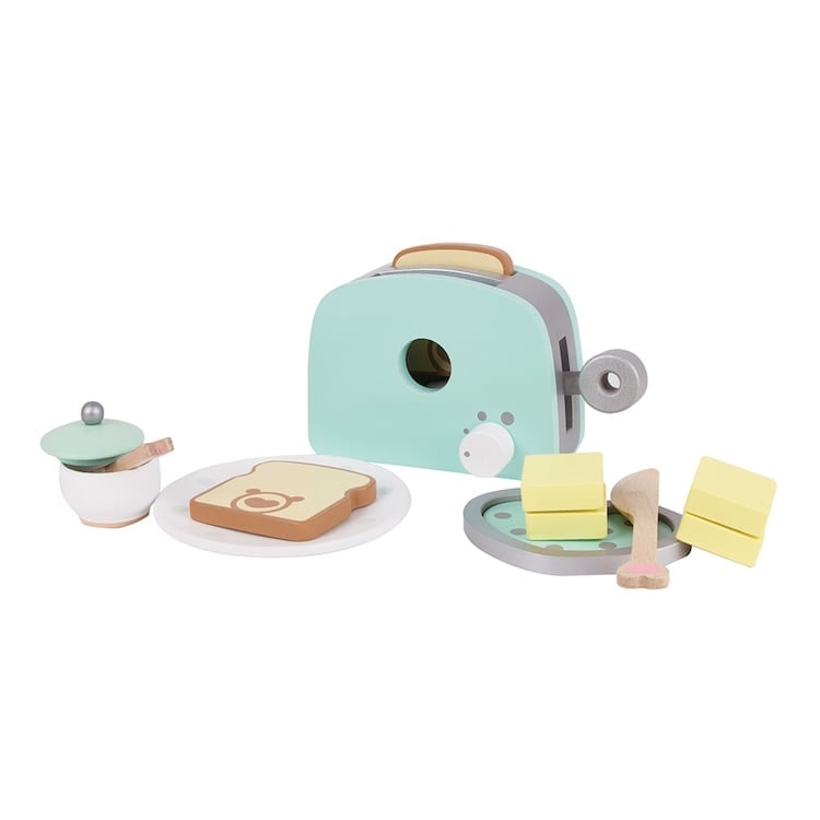 TOASTER SET, JUEGO DE TOSTADORA DE MADERA,, MARCA CLASSIC WORLD - 2