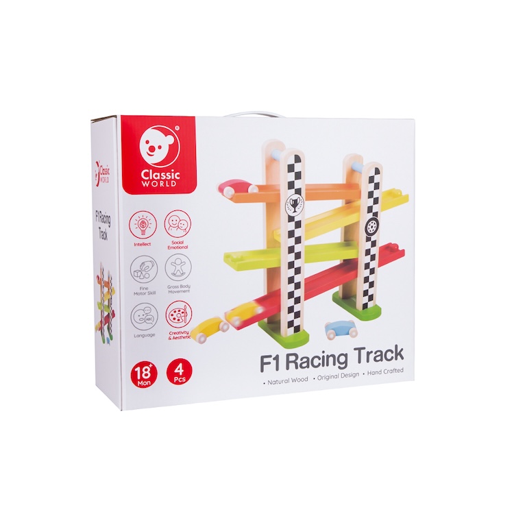 PISTA DE CARRERAS F1, F1 RACING TRACK, DE MADERA, MARCA CLASSIC WORLD - 6
