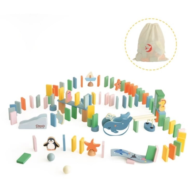 DOMINÓ OCEÁNICO, OCEAN DOMINOES, DE MADERA, CLASSIC WORLD - 1