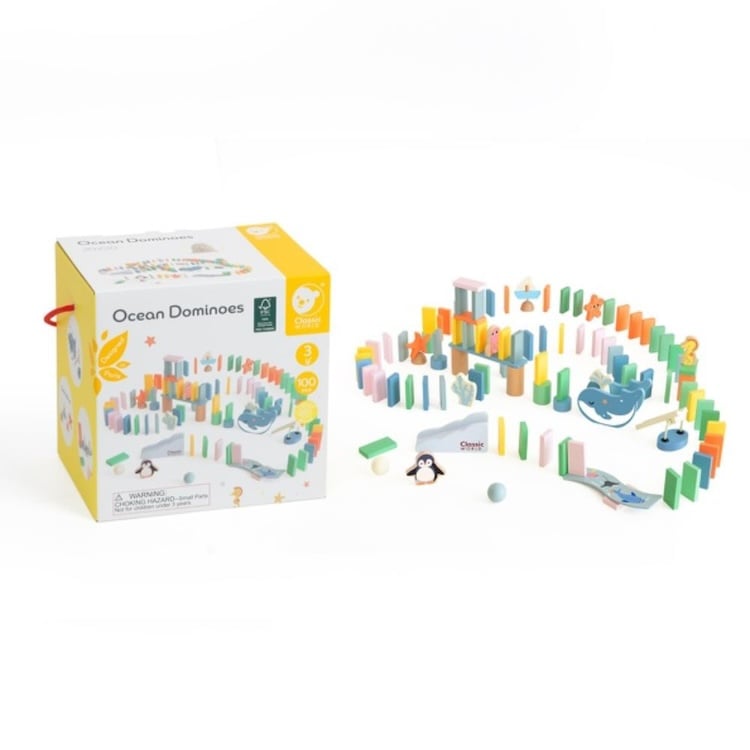 DOMINÓ OCEÁNICO, OCEAN DOMINOES, DE MADERA, CLASSIC WORLD - 3