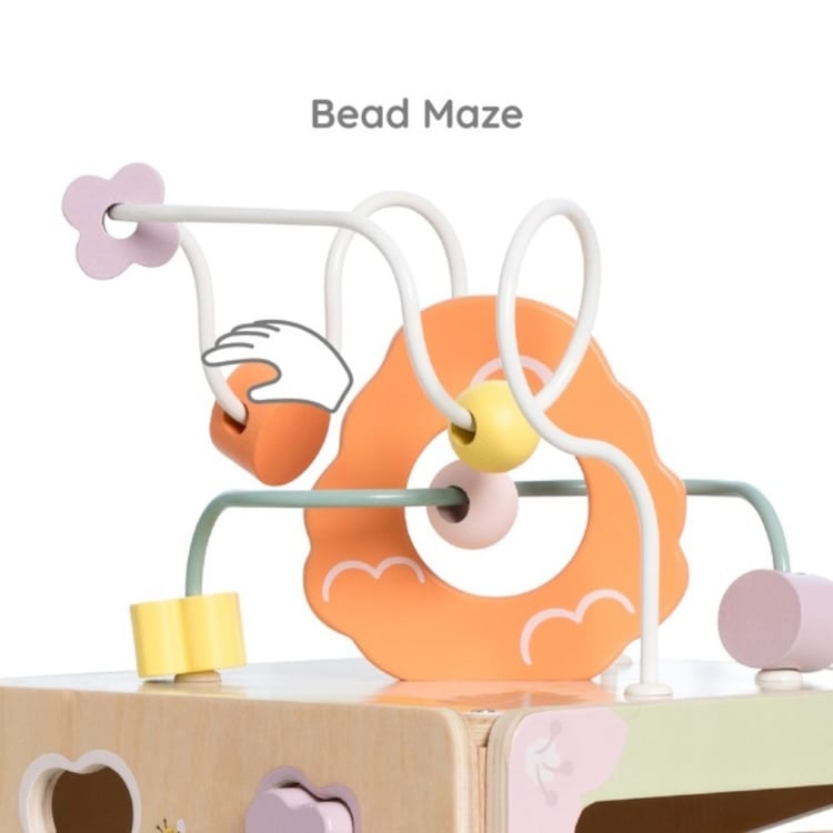 CUBO DE ACTIVIDADES ABEJA, HONEYBEE ACTIVITY CUBE, DE MADERA, MARCA CLASSIC WORLD - 2