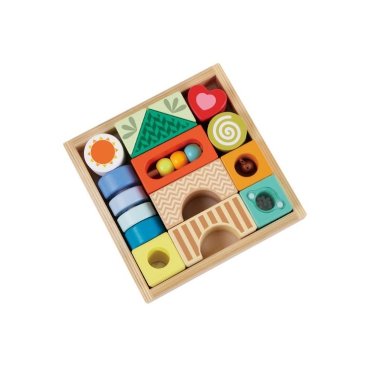 BLOQUES DE EXPLORACION, EXPLORATION BLOCKS, DE MADERA, CLASSIC WORLD - 4