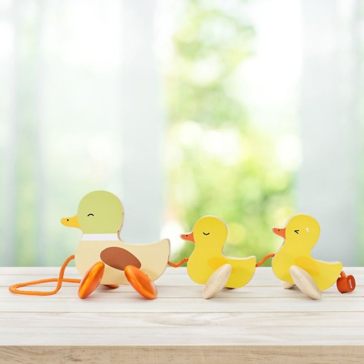 PATOS PARA JALAR, PULL PADDING DUCK, DE MADERA, CLASSIC WORLD - 3