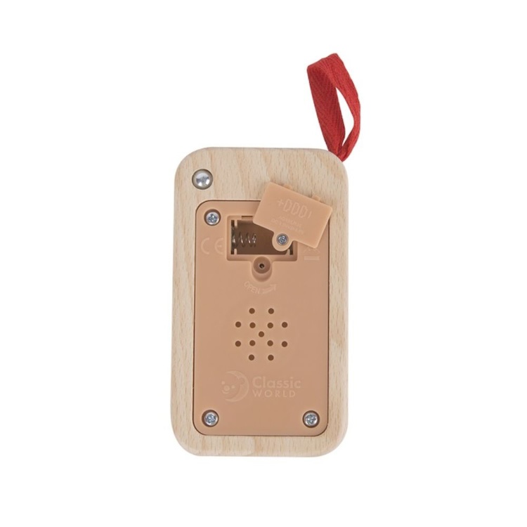 MI PRIMER TELÉFONO, MY FIRST CELL PHONE, DE MADERA, MARCA CLASSIC WORLD - 4