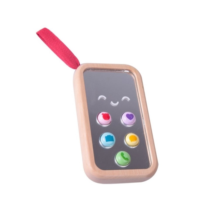 MI PRIMER TELÉFONO, MY FIRST CELL PHONE, DE MADERA, MARCA CLASSIC WORLD - 5