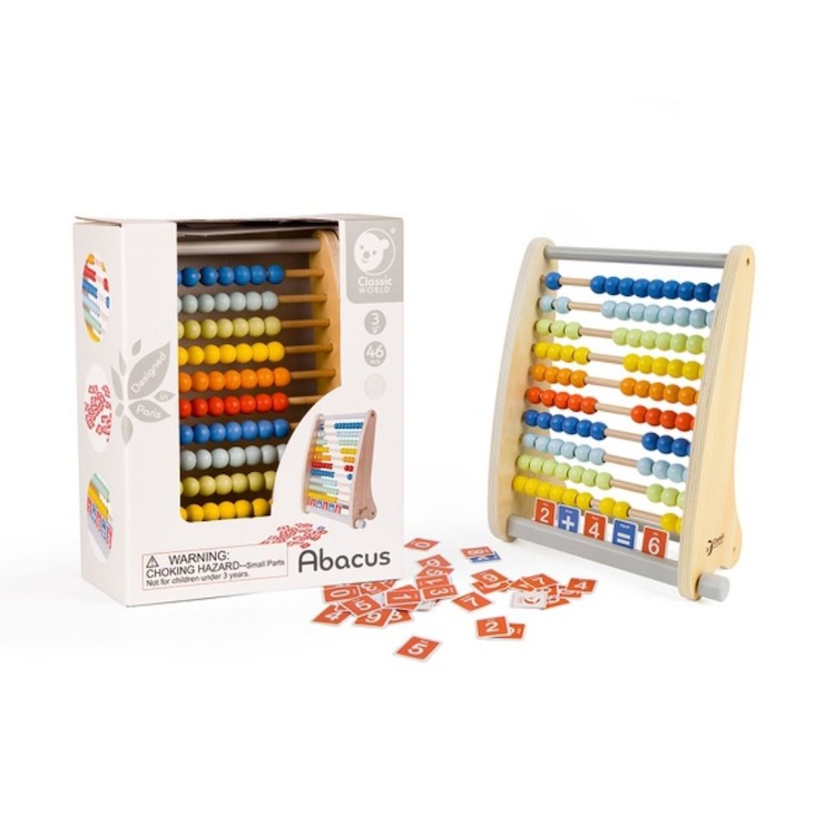 ABACO, PARA APRENDER MATEMÁTICAS, DE MADERA, CLASSIC WORLD - 3