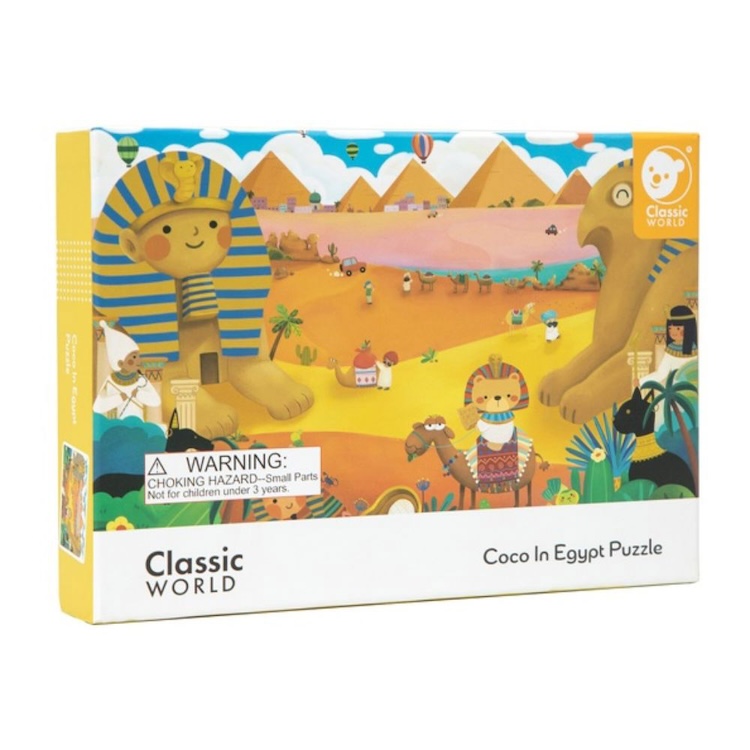ROMPECABEZAS COCO EN EGIPTO, COCO IN EGYPT PUZZLE, DE CARTÓN GRUESO, CLASSIC WORLD - 2