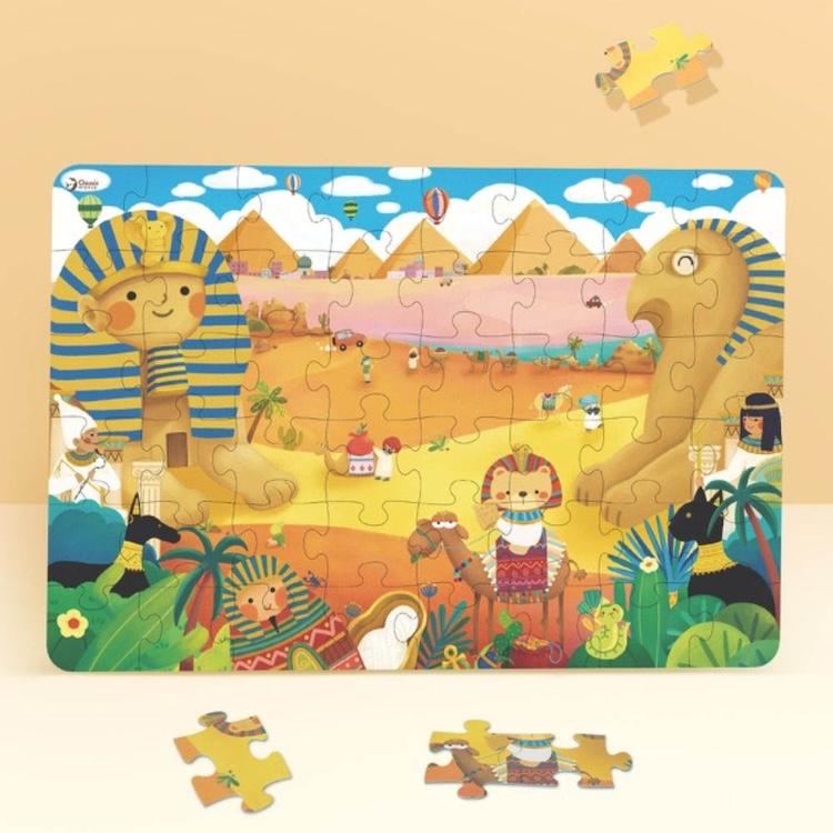 ROMPECABEZAS COCO EN EGIPTO, COCO IN EGYPT PUZZLE, DE CARTÓN GRUESO, CLASSIC WORLD - 4
