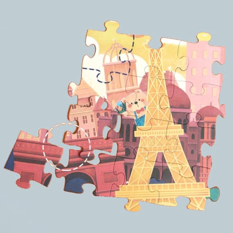 ROMPECABEZAS COCO EN FRANCIA, COCO IN FRANCE PUZZLE, DE CARTÓN GRUESO, CLASSIC WORLD - 1
