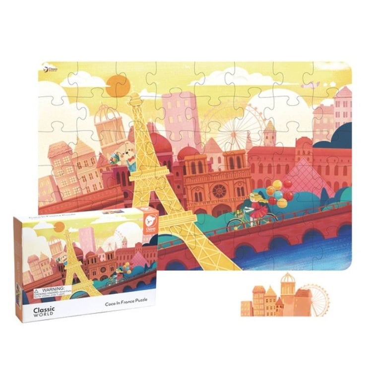 ROMPECABEZAS COCO EN FRANCIA, COCO IN FRANCE PUZZLE, DE CARTÓN GRUESO, CLASSIC WORLD - 3
