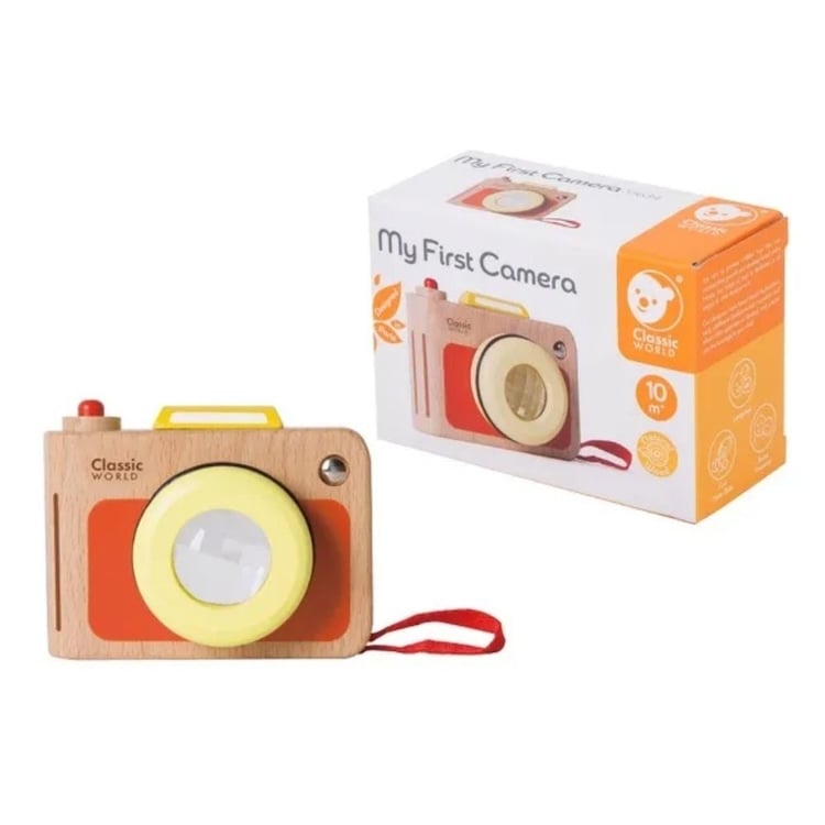 MI PRIMERA CAMARA, MY FIRST CAMERA, DE MADERA, MARCA CLASSIC WORLD - 2
