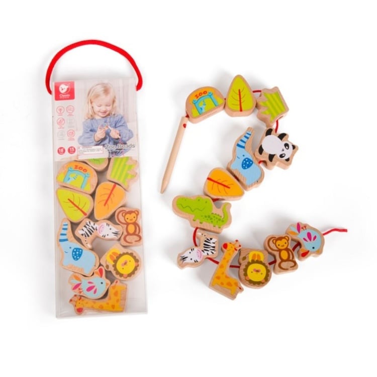 CUENTAS DEL ZOO, ZOO BEADS, DE MADERA, CLASSIC WORLD - 2