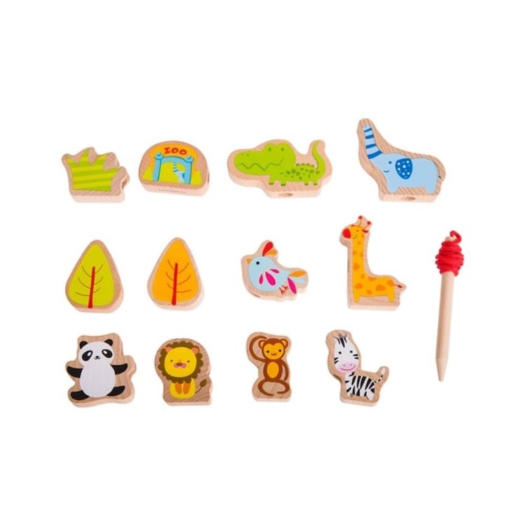 CUENTAS DEL ZOO, ZOO BEADS, DE MADERA, CLASSIC WORLD - 3