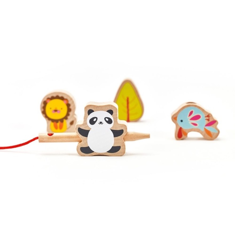 CUENTAS DEL ZOO, ZOO BEADS, DE MADERA, CLASSIC WORLD - 4