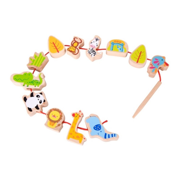 CUENTAS DEL ZOO, ZOO BEADS, DE MADERA, CLASSIC WORLD - 5