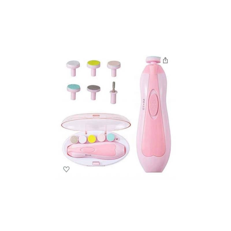 CALENTADOR RECARGABLE DE BIBERÓN + LIMADOR DE UÑAS PARA BEBÉ ROSA - 3