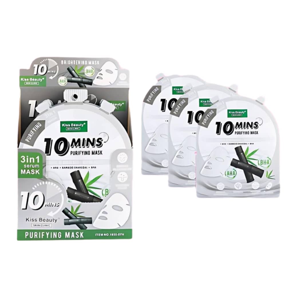 PACK 12 UND DE MASCARILLA FACIAL DE CARBON - 1