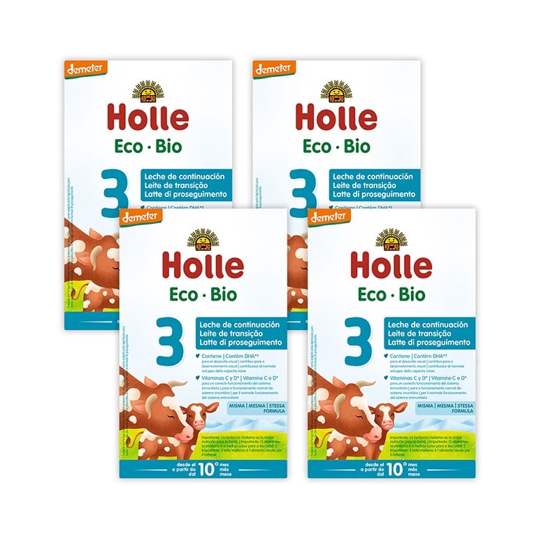 PACK X4 ALIMENTO LÁCTEO EN POLVO ORGÁNICO DE CONTINUACIÓN NO3 - HOLLE BABY FOOD - 2