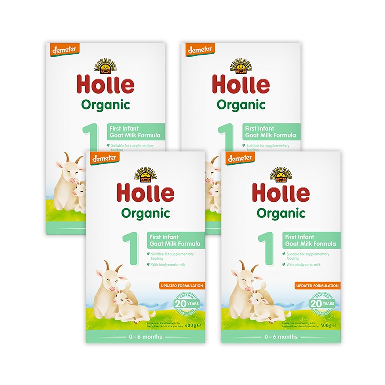 PACK X4 FÓRMULA ORGÁNICA DE CABRA NO1 - HOLLE BABY FOOD - 1