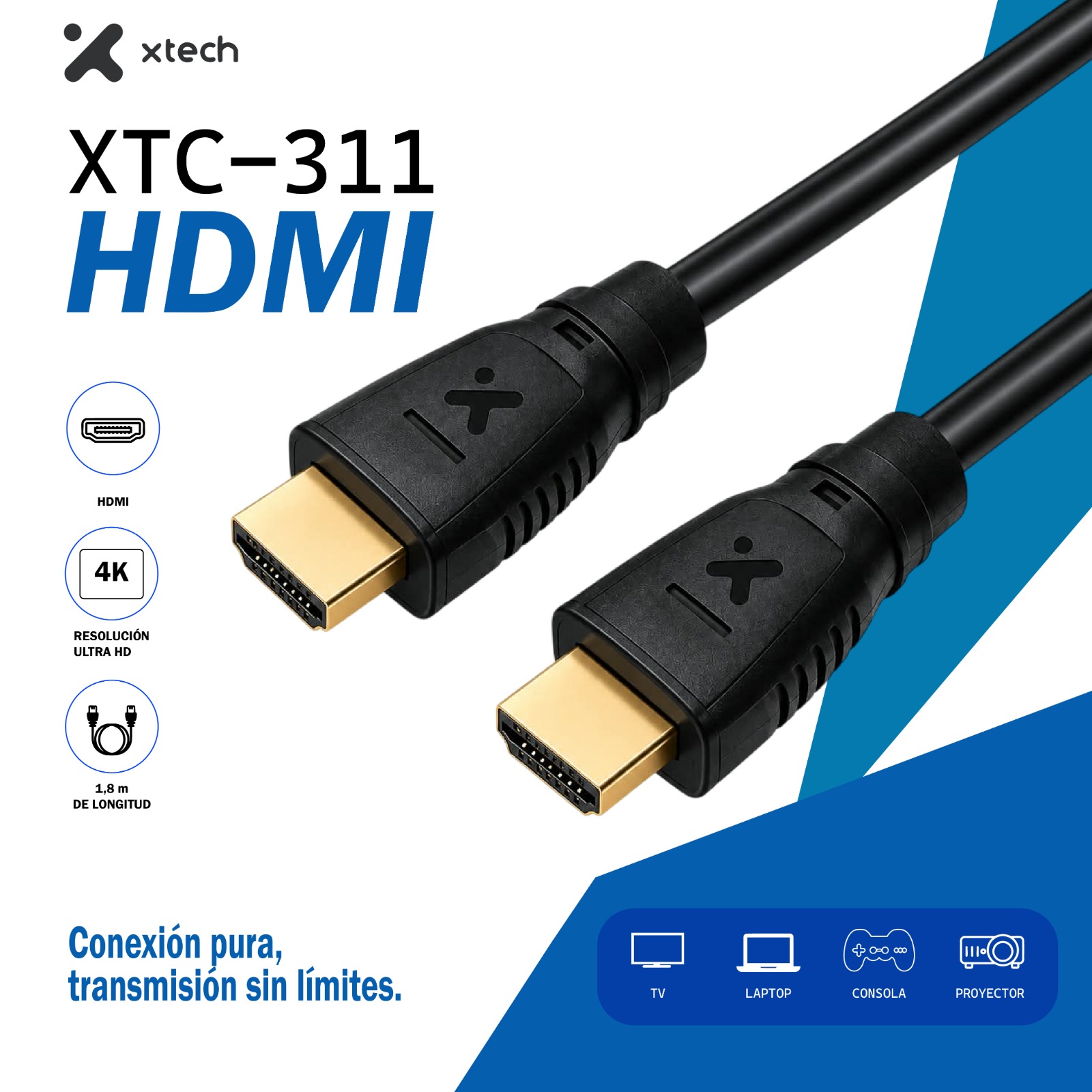 CABLE XTECH DIGITAL AUDIO Y VIDEO XTC 311 - 3