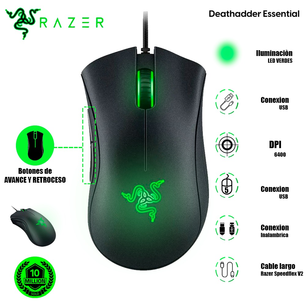 MOUSE RAZER DEATHADDER ESSENTIAL REPLICA - 1