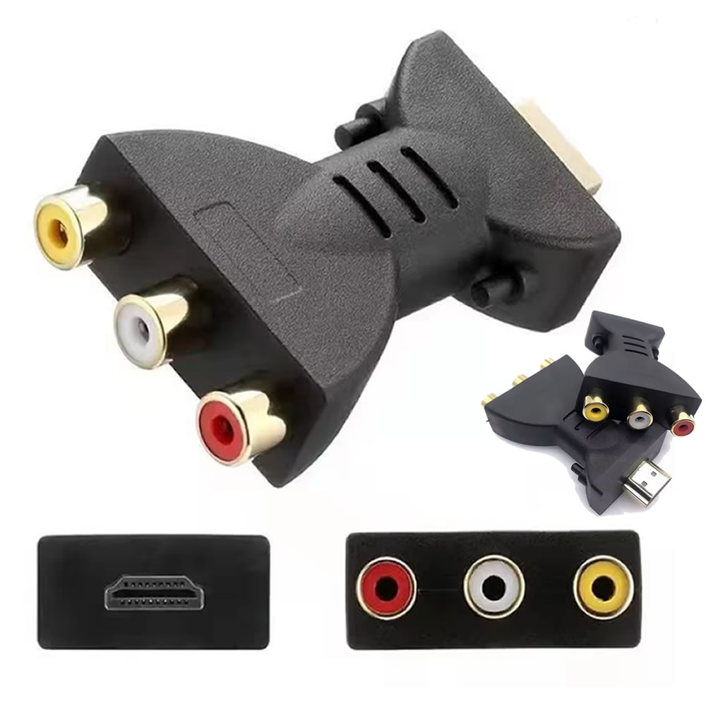 Para HD TV BOX HD 1080P RCA AV a HDMI, convertidor adaptador compuesto compatible AV2HDMI - 2