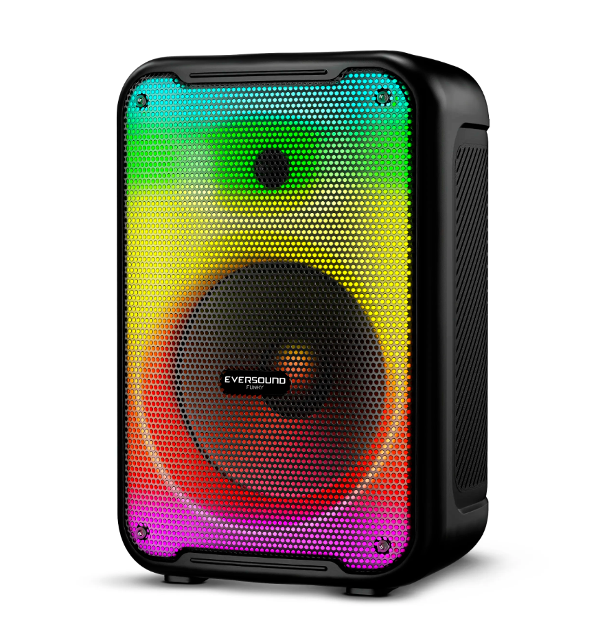 PARLANTE EVERSOUND EV 3003 PORTATIL LED BT FM FUNKY 8' EV3003 - 2