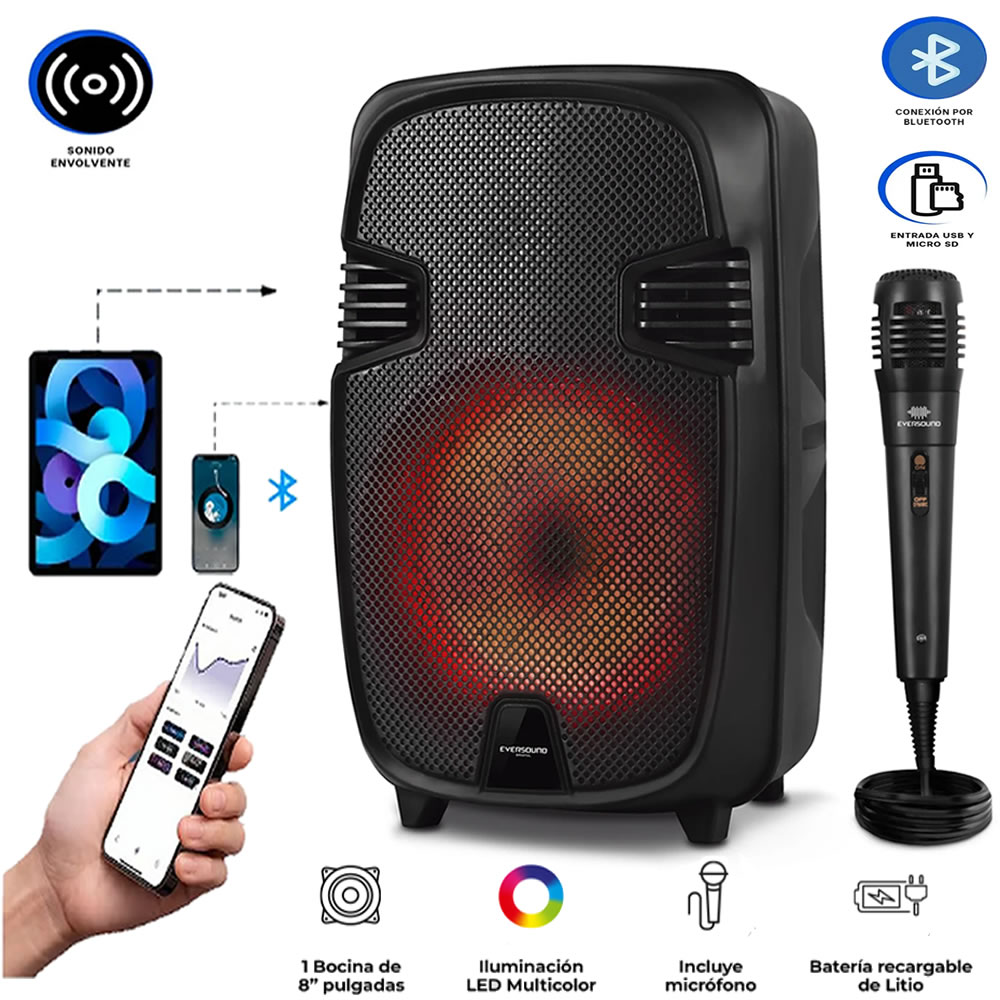 PARLANTE EVERSOUND BRISTOL8" EV BRISTOL8' 1000 - 3