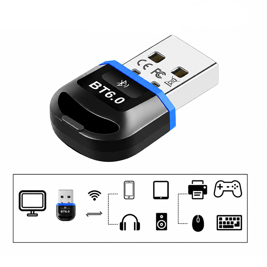 ADAPTADOR PARA PC DONGLE UDB BLUETOOTH 6.0 - 3