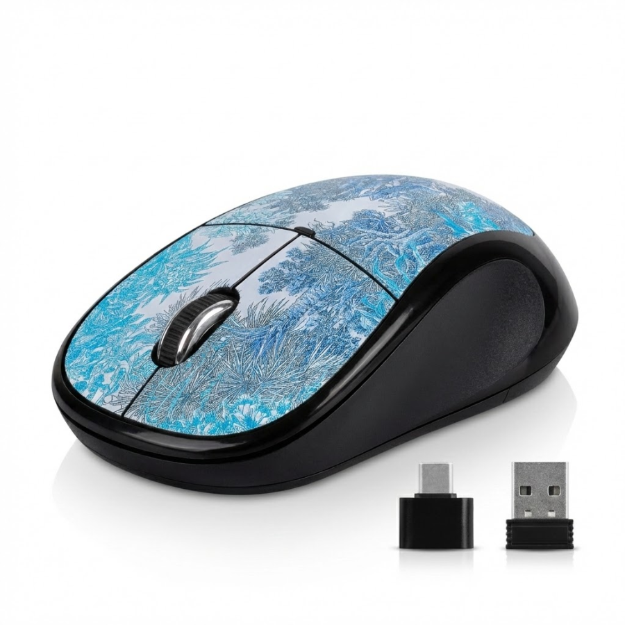 MOUSE OFICINA INALÁMBRICO BT 1300DPI MICRONICS FOREST M732 AZUL - 2