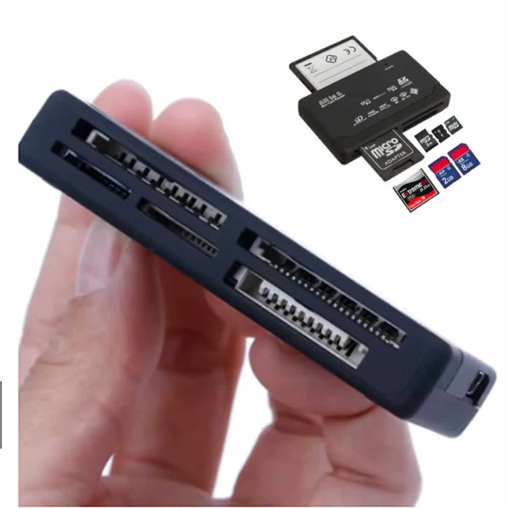 LECTOR DE TARJETAS DE MEMORIA TODO EN UNO PARA USB EXTERNO MINI SDHC M2 MMC XD CF - 5