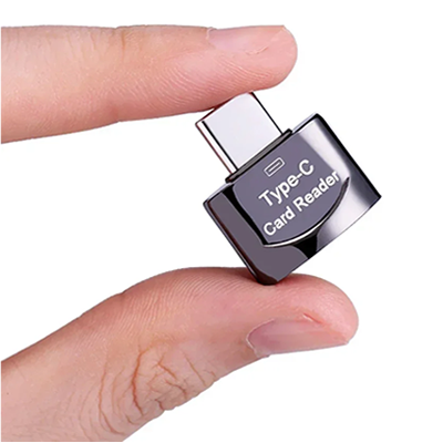 LECTOR DE TARJETAS USB 3,0 TIPO C  COLOR GOLD - 2
