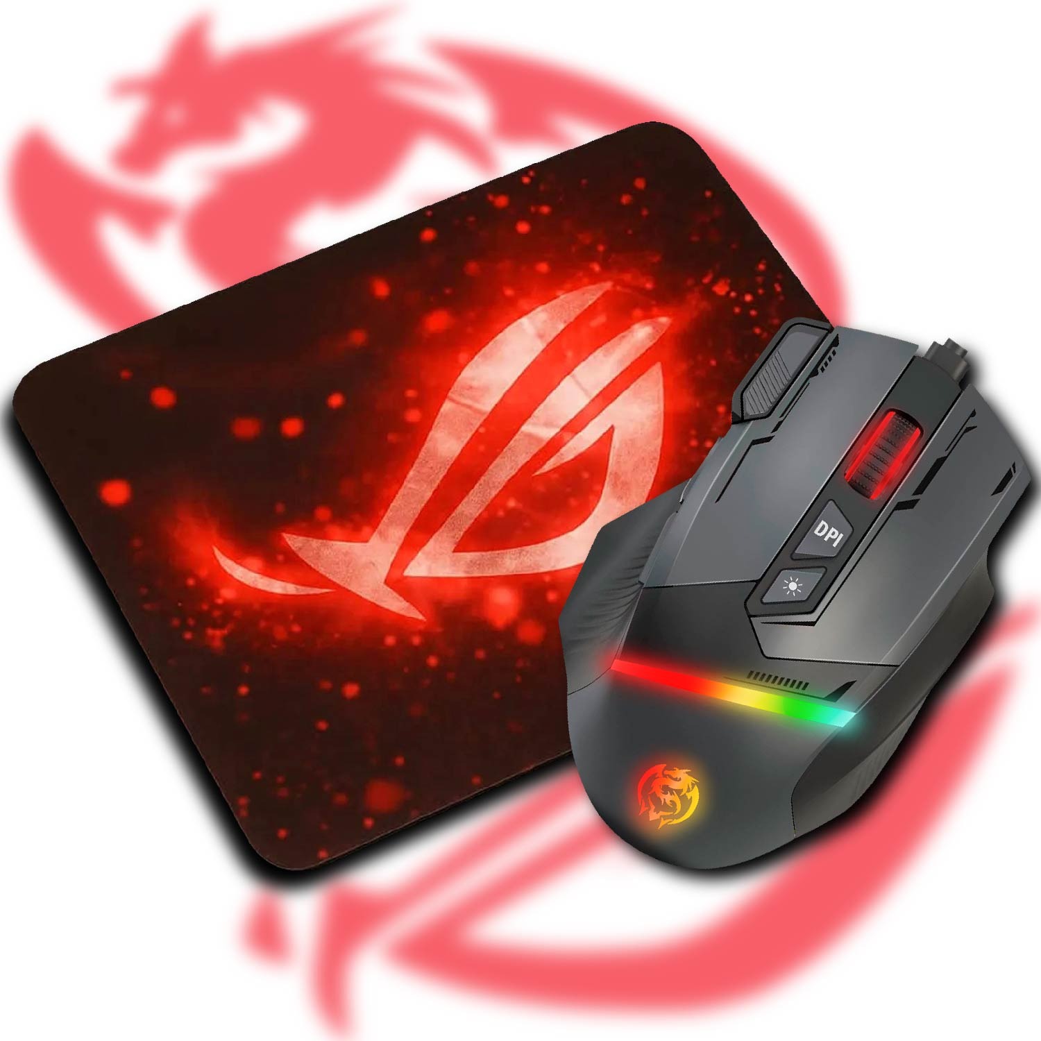 KIT COMBO MOUSE KILLER - CBX M600+PAD MOUSE ROG - 1
